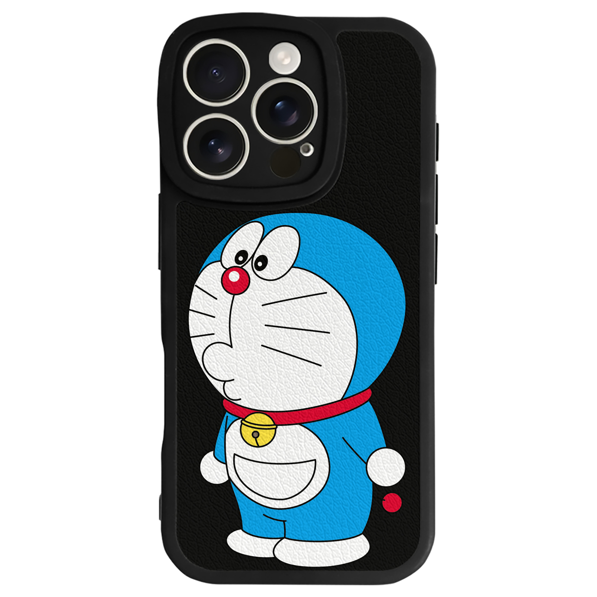 （画像用） ドラえもん Doraemon 【iPhone 16シリーズ対応】シリコンスマホケース（レザー調） 材質：シリコン